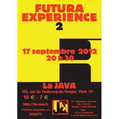 Jazz à La Java : FUTURA EXPERIENCE 2 - Photo : Futura Marge