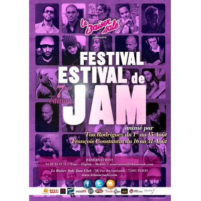 « Festival Estival de Jam » - 7ème édition - JAM SESSION François Constantin invite 
Y.Schmitt, F. Dupont, J. Champ.