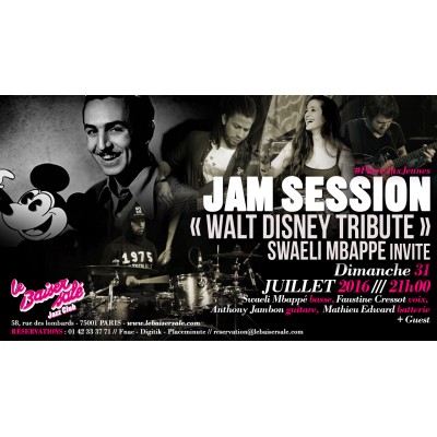 #PlaceAuxJeunes JAM SESSION «Walt Disney tribute» SWAELI MBAPPE invite
 - Photo : DR