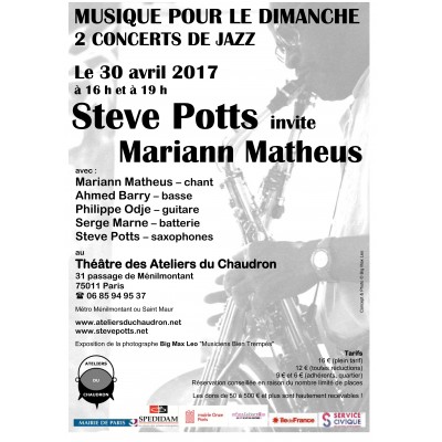 "Musique pour le Dimanche" Steve Potts invite M.Matheus