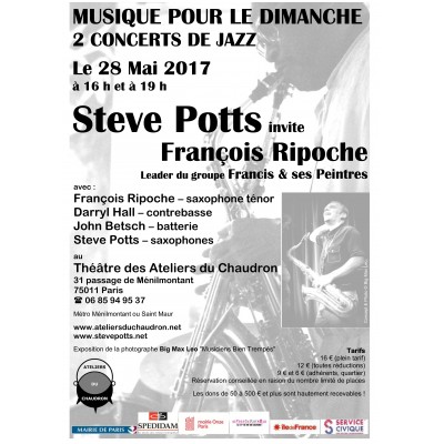 Musique pour le Dimanche, Steve Potts invite F.Ripoche