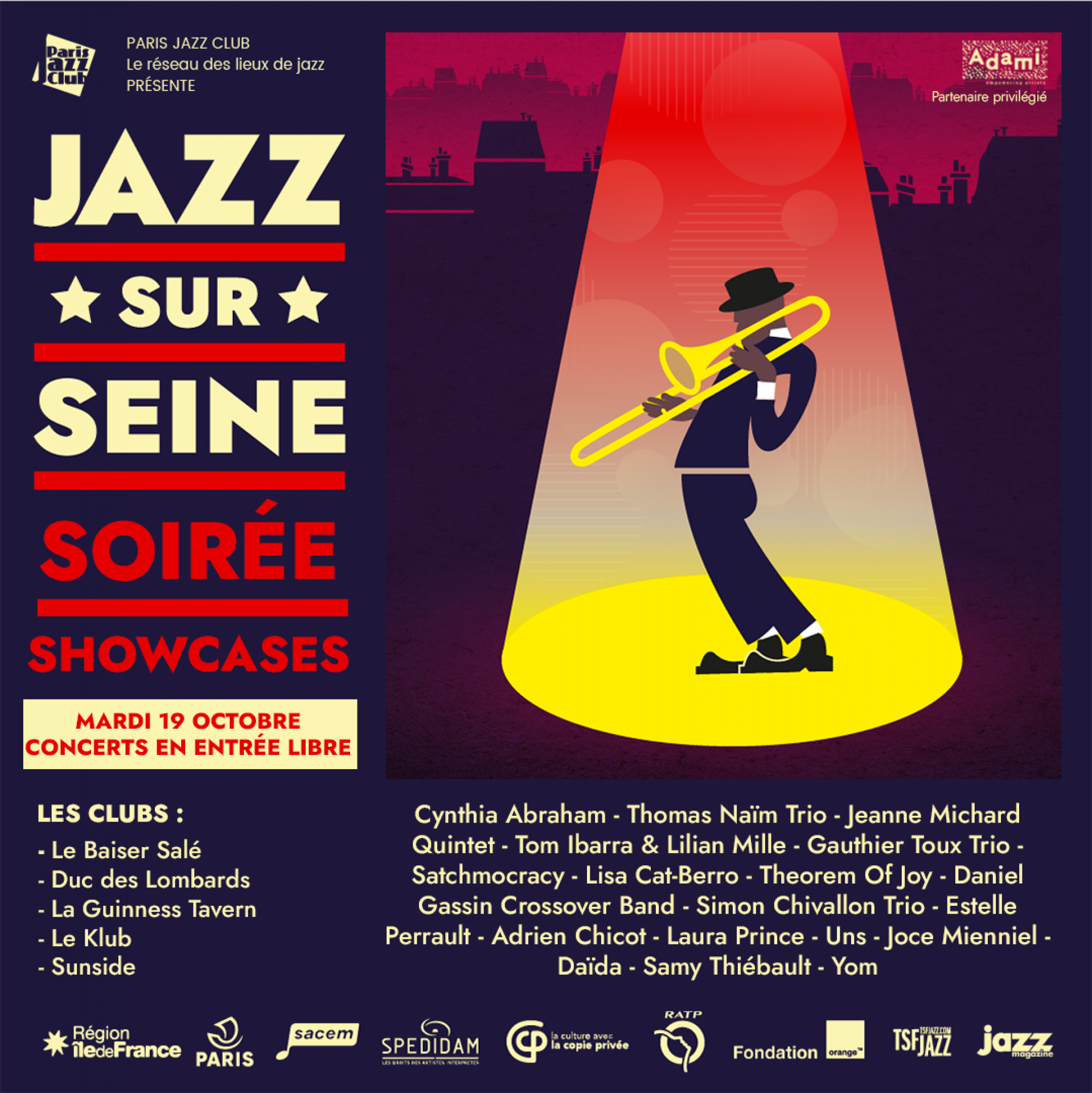 Soirée Showcases - Tuesday, October 19
