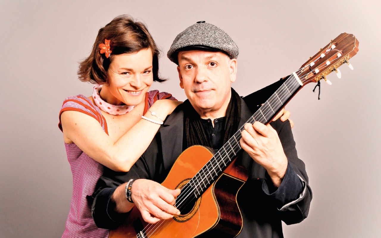 Rodolphe Raffalli et Renée Garlène - avec Georges Brassens
