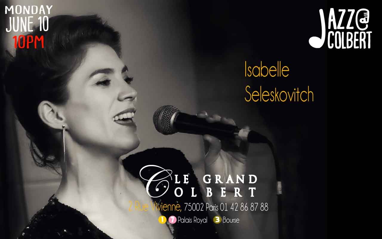 Jazz@colbert Lundi 10 Juin à partir de 22h00 - Isabelle Seleskovitch
