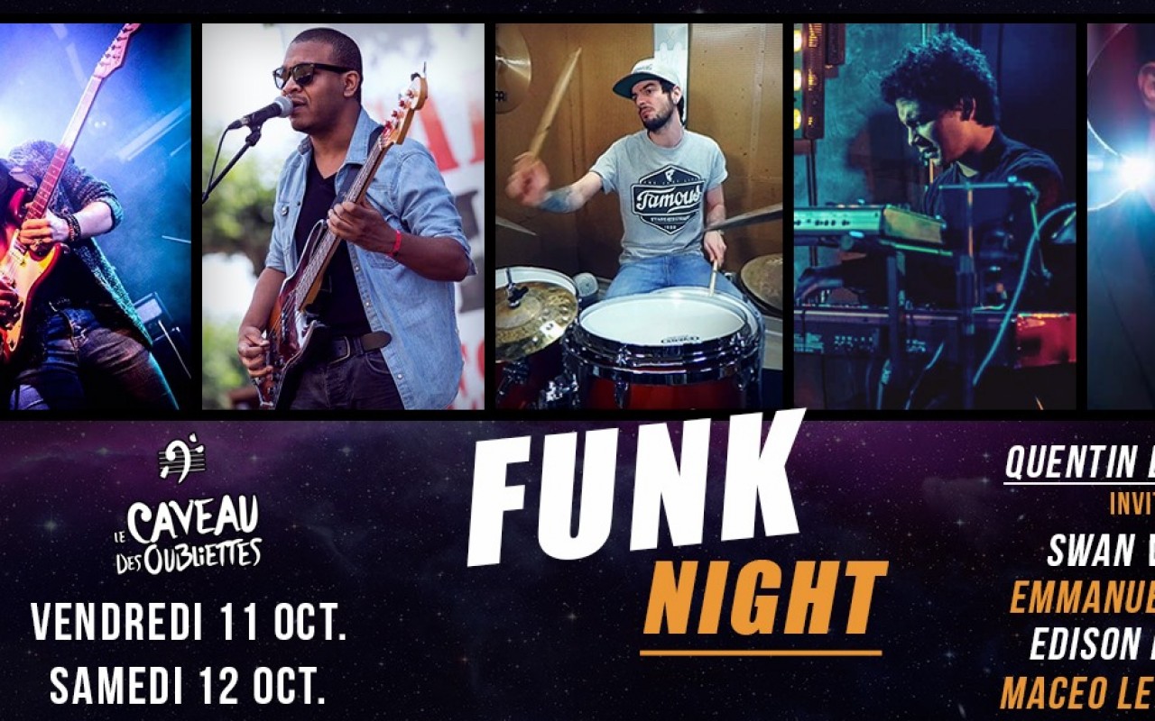 Live Funk, Quentin Duchene, Oct 11th and 12th - Concert Funk