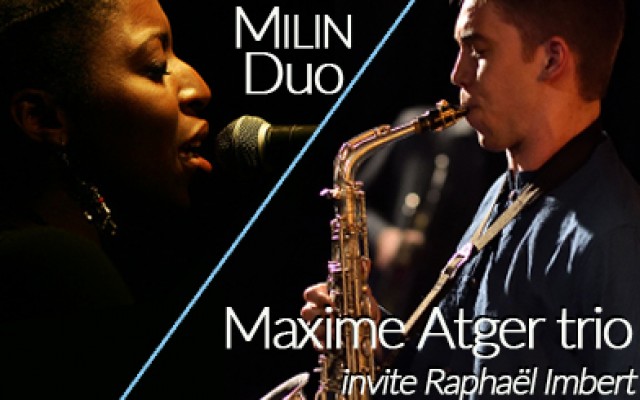Maxime Atger Trio | Invite Raphaël Imbert - co-plateau MILIN Duo - Photo : Bruno R