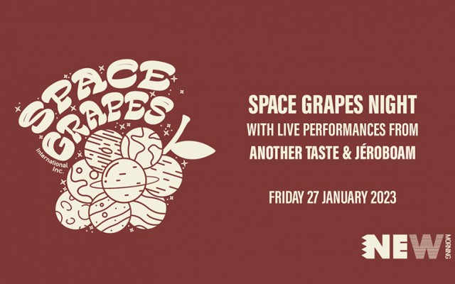 Space Grapes Label Night