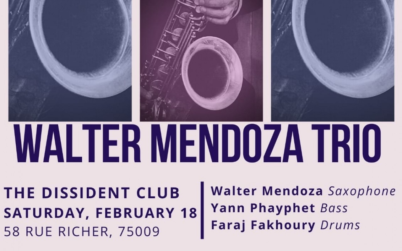 [LIVE Music] WALTER MENDOZA TRIO (jazz)