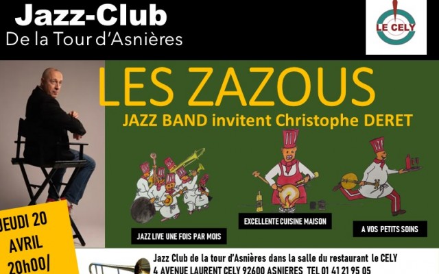 The ZAZOUS jazz band invite Christophe DERET - Red bean trombonist band
