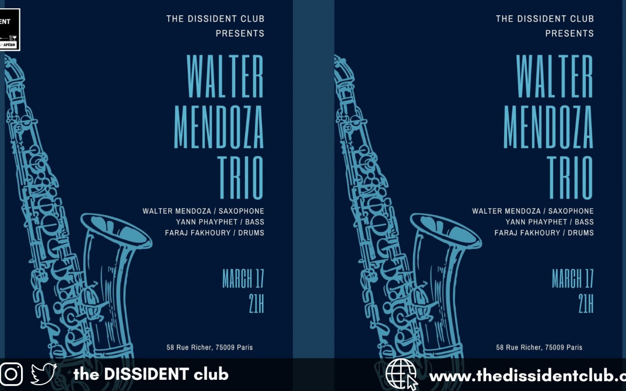 [LIVE MUSIC] Walter Mendoza Trio (Jazz)