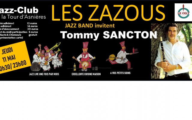 Le clarinettiste TOMMY SANCTON (USA) & les ZAZOUS - Du jazz New Orleans inspiré de Georges LEWIS
