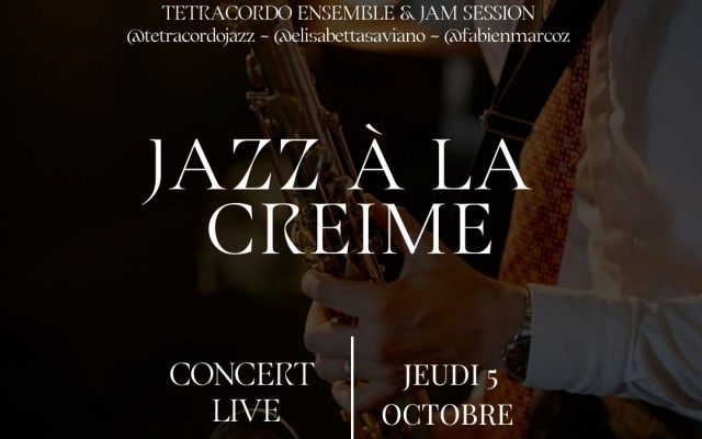 Jazz à la Creime - with jam session - Giordano Carnevale, Elisabetta Saviano et Fabien Marcoz
