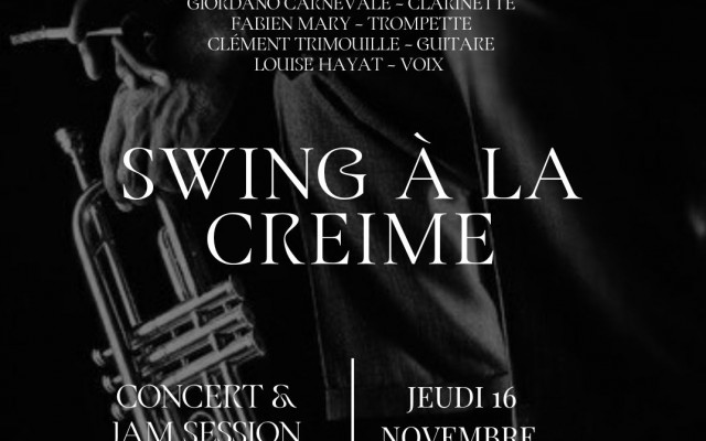 Swing à la Creime - with Jam Session - with Giordano Carnevale, Fabien Mary, Clément Trimouille, and Louise Hayat