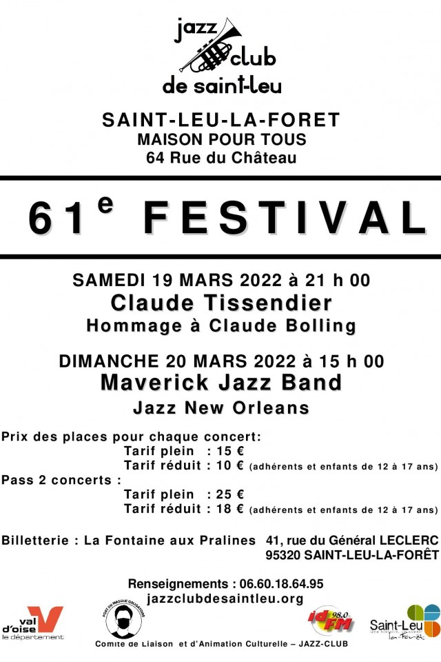 61e Festival du Jazz Club de Saint-Leu-la-Foret