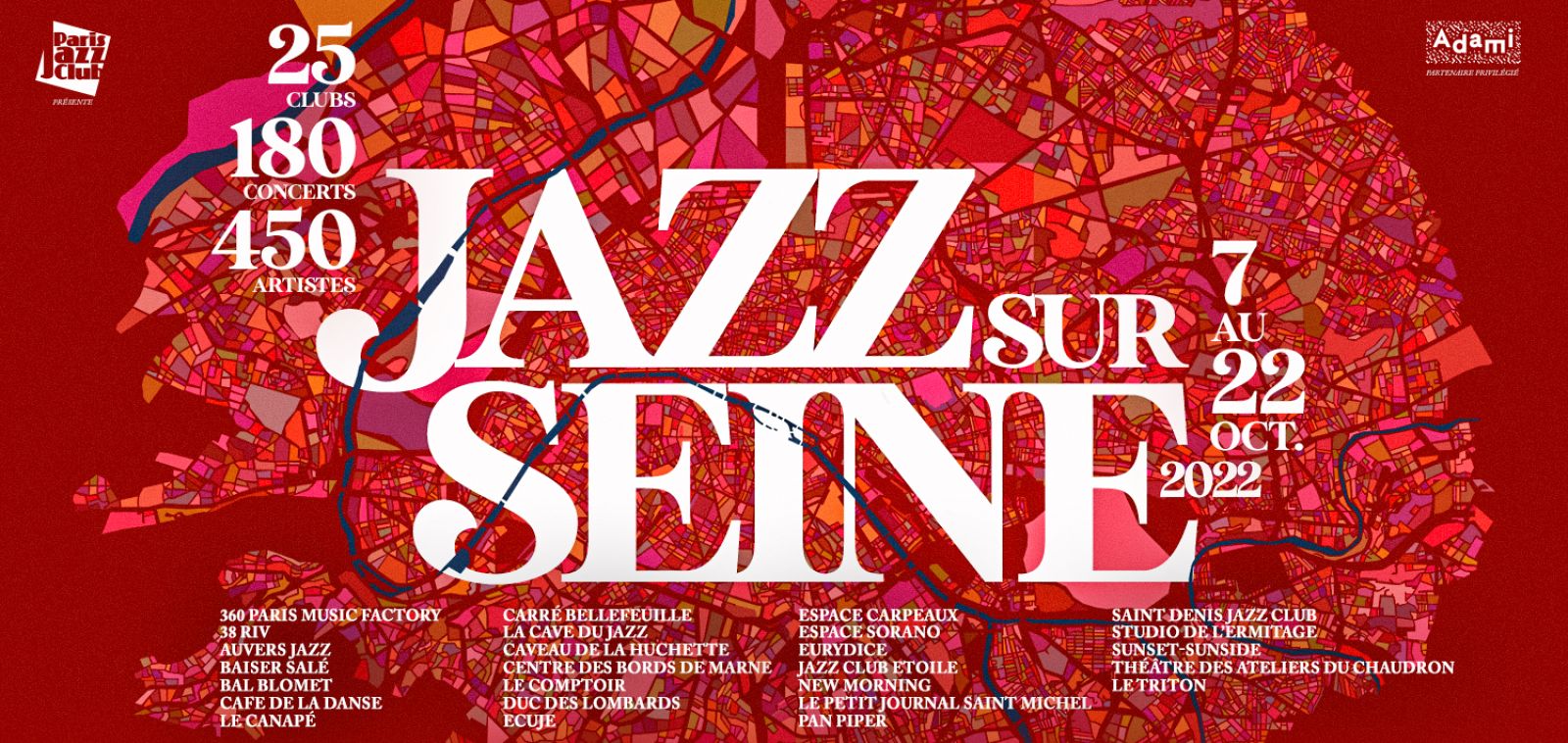JAZZ SUR SEINE 2022 - Les clubs de jazz de Paris et d'Ile-de-France font leur festival